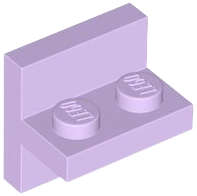 Lego (N) ~ Bracket 2 x 2 - 1 x 2 Centered ~ [Lavender]
