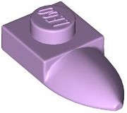 Lego (N) ~ Plate Modified 1 x 1 with Tooth Horizontal ~ [Lavender]