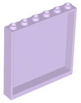 Lego (N) ~ Panel 1 x 6 x 5 ~ [Lavender]