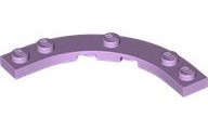 Lego (N) ~ Plate Round Corner 5 x 5 Macaroni ~ [Lavender]