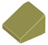 Lego (N) ~ Slope 30 1 x 1 x 2/3 ~ [Olive Green]