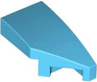 Lego (N) ~ Wedge 2 x 1 x 2/3 Right ~ [Medium Azure]