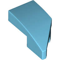 Lego (N) ~ Wedge 2 x 1 x 2/3 Left ~ [Medium Azure]