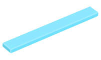 Lego (N) ~ Tile 1 x 8 ~ [Medium Azure]