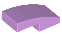 Lego (N) ~ Slope Curved 2 x 1 x 2/3 ~ [Medium Lavender]
