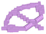 Lego NEW - Medium Lavender Minifigure Weapon Bow Pixelated with Arrow Drawn (Minecraft)