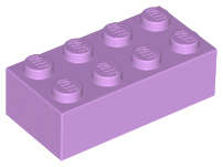 Lego (N) ~ Brick 2 x 4 ~ [Medium Lavender]