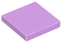 Lego (U) ~ Tile 2 x 2 ~ [Medium Lavender]