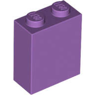 Lego (N) ~ Brick 1 x 2 x 2 with Inside Stud Holder ~ [Medium Lavender]