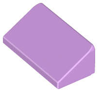 Lego (U) ~ Slope 30 1 x 2 x 2/3 ~ [Medium Lavender]