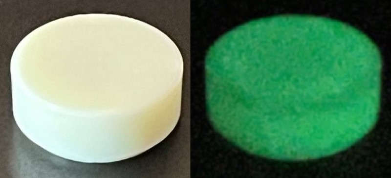 Lego (N) ~ Tile Round 1 x 1 ~ [Glow In Dark White]