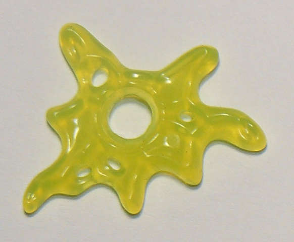 Lego (N) ~ Slime Splat with Hole ~ [Trans-Neon Green]