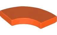 Lego (N) ~ Tile Round Corner 2 x 2 Macaroni ~ [Reddish Orange]