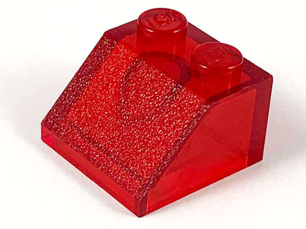 Lego (N) ~ Slope 45 2 x 2 ~ [Trans-Red]