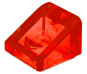 Lego (U) ~ Slope 30 1 x 1 x 2/3 ~ [Trans-Red]