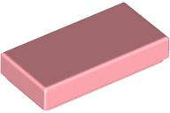 Lego (N) ~ Tile 1 x 2 ~ [Warm Pink]
