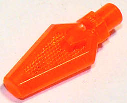 Lego (N) ~ Minifigure Weapon Spear Tip ~ [Trans-Neon Orange]