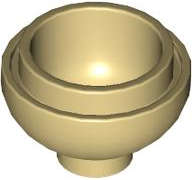 Lego (N) ~ Brick Round 2 x 2 Dome Bottom ~ [Tan]