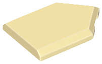 Lego (N) ~ Tile Modified 2 x 3 Pentagonal ~ [Tan]