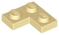 Lego (N) ~ Plate 2 x 2 Corner ~ [Tan]