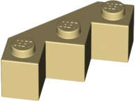Lego (N) ~ Brick Modified Facet 3 x 3 ~ [Tan]