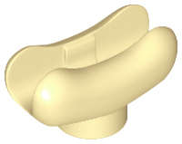 Lego (N) ~ Hot Dog / Sausage Bun ~ [Tan]