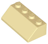 Lego (N) ~ Slope 45 2 x 4 ~ [Tan]