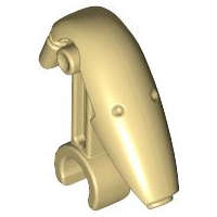 Lego (N) ~ Minifigure Head Modified Mechanical Plain (SW Battle Droid) ~ [Tan]