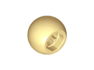 Lego (N) ~ Technic Ball Joint ~ [Tan]