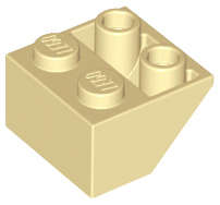 Lego (U) ~ Slope Inverted 45 2 x 2 with Flat Bottom Pin ~ [Tan]