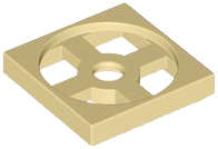 Lego (N) ~ Turntable 2 x 2 Plate Base ~ [Tan]