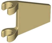 Lego (U) ~ Flag 2 x 2 Trapezoid with Flat Edge ~ [Tan]