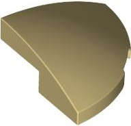 Lego (N) ~ Slope Curved 2 x 2 x 2/3 Corner Round ~ [Tan]