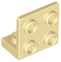 Lego (N) ~ Bracket 1 x 2 - 2 x 2 Inverted ~ [Tan]