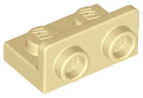 Lego (N) ~ Bracket 1 x 2 - 1 x 2 Inverted ~ [Tan]