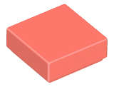 Lego (N) ~ Tile 1 x 1 ~ [Coral]