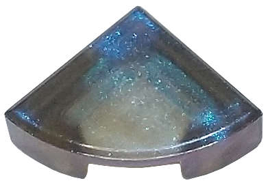 Lego (N) ~ Tile Round 1 x 1 Quarter ~ [Satin Trans-Brown]