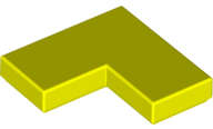 Lego (N) ~ Tile 2 x 2 Corner ~ [Neon Yellow]