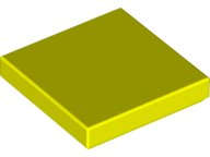 Lego (U) ~ Tile 2 x 2 ~ [Neon Yellow]