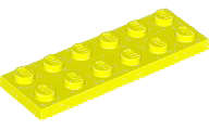 Lego (N) ~ Plate 2 x 6 ~ [Neon Yellow]