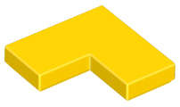 Lego (N) ~ Tile 2 x 2 Corner ~ [Yellow]