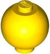 Lego (N) ~ Brick Round 2 x 2 Sphere with Stud / Robot Body ~ [Yellow]