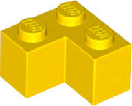 Lego (U) ~ Brick 2 x 2 Corner ~ [Yellow]