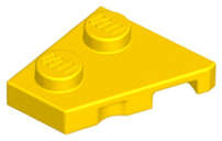 Lego (N) ~ Wedge Plate 2 x 2 Left ~ [Yellow]