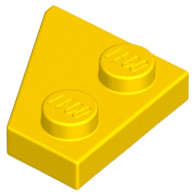Lego (N) ~ Wedge Plate 2 x 2 Right ~ [Yellow]