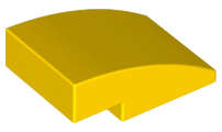 Lego (N) ~ Slope Curved 3 x 2 ~ [Yellow]