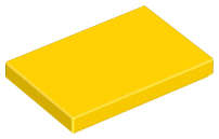 Lego (N) ~ Tile 2 x 3 ~ [Yellow]
