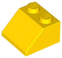 Lego (N) ~ Slope 45 2 x 2 ~ [Yellow]