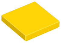 Lego (U) ~ Tile 2 x 2 ~ [Yellow]