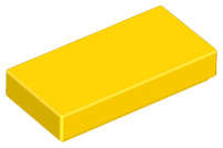 Lego (N) ~ Tile 1 x 2 ~ [Yellow]